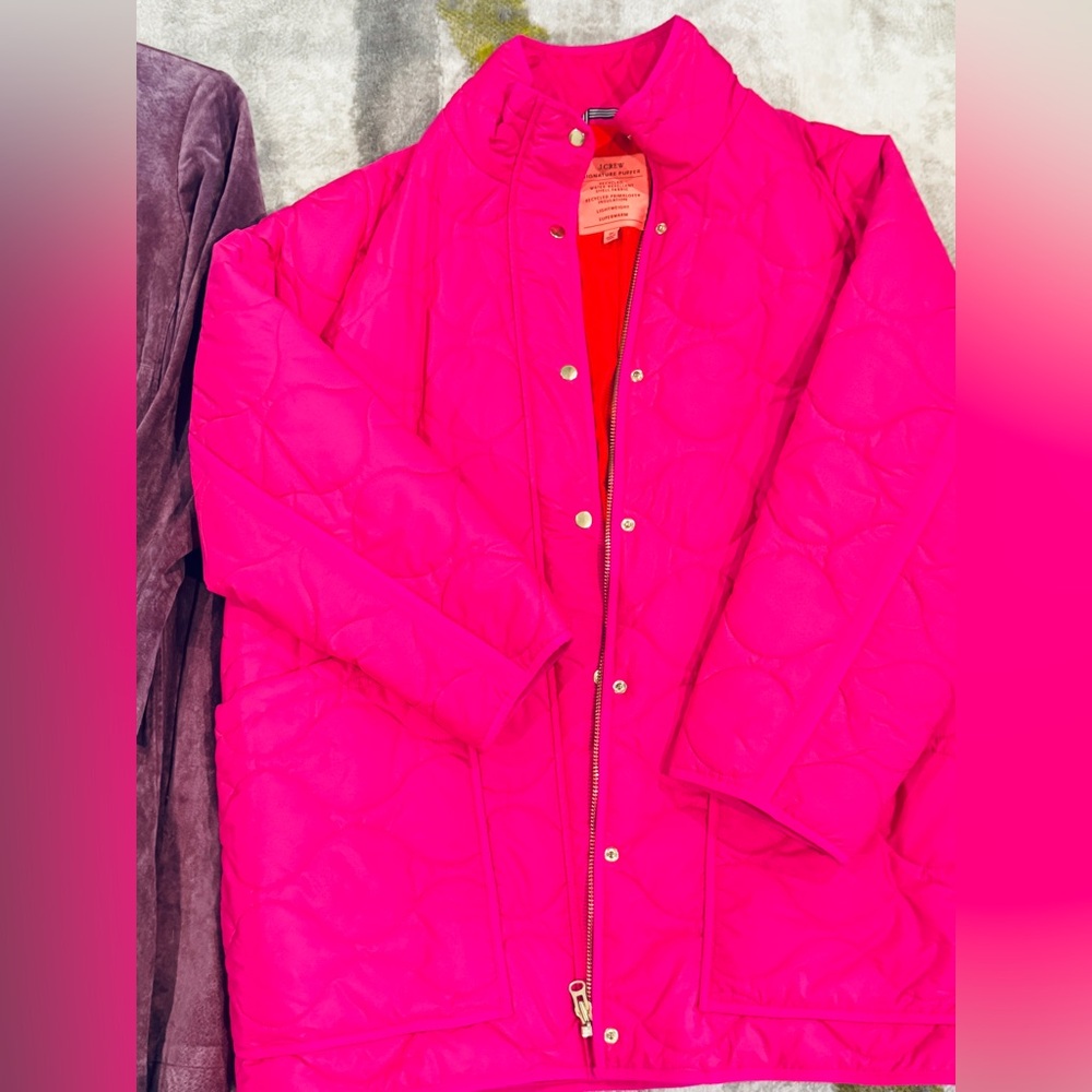 J Crew Quilted cocoon puffer with PrimaLoft®, 3X